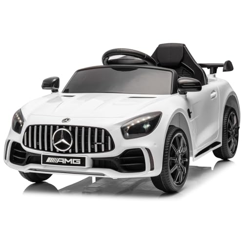 Bonnlo Kinder Elektroauto Mercedes Benz AMG 12V, Elektro Kinderauto für Kinder mit 2,4 GHz Fernbedienung, Batterie 12V - 4.5AH, Weiß Bonnlo Kinder Elektroauto Mercedes Benz AMG 12V, Elektro Kinderauto für Kinder mit 2,4 GHz Fernbedienung, Batterie 12V - 4.5AH, Weiß von Bonnlo