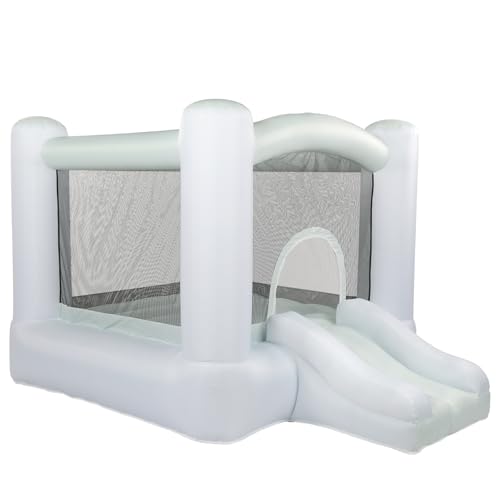 Bonnlo hüpfburg Indoor/Outdoor, Kompakter Springburg mit 420D+840D Oxford-Gewebe, planschbecken für Kinder ab 3 Jahre, Blau-Grün Verlauf, 270x200x170cm von Bonnlo