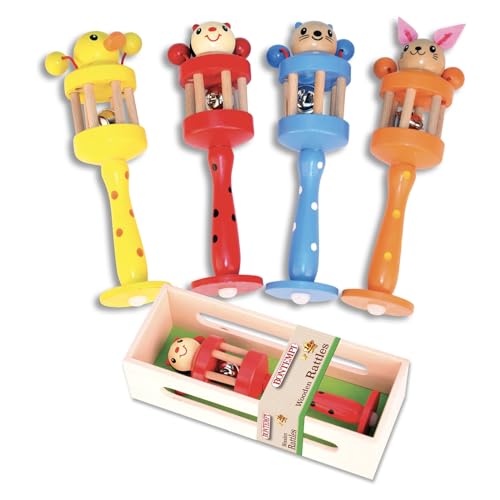 BONTEMPI – 561410 – Musikinstrument – Rattle aus Holz – zufällige Farbauswahl BONTEMPI – 561410 – Musikinstrument – Rattle aus Holz – zufällige Farbauswahl von Bontempi