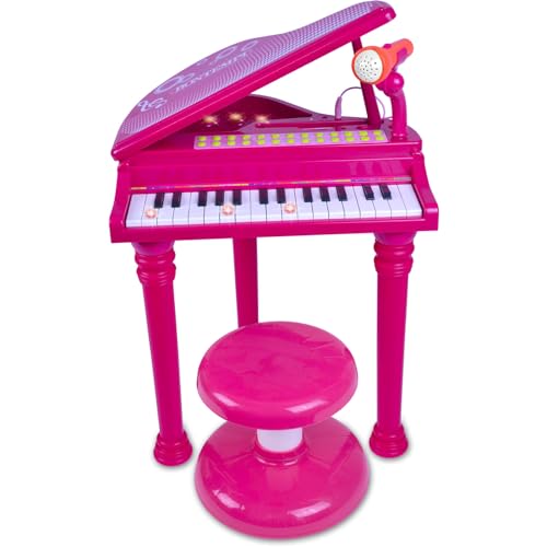 Bontempi 10 3072 - Elektronischer Flügel 31 Tasten mit Mikrofon, Füße und Hocker von Bontempi