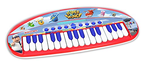 Bontempi 12 3169 Super Wings Keyboard, Blanc/Rouge/Bleu von Bontempi