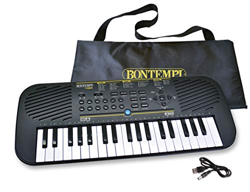 Bontempi 15 3785 Elektronik-Keyboard, Schwarz/Weiß, Medium von Bontempi