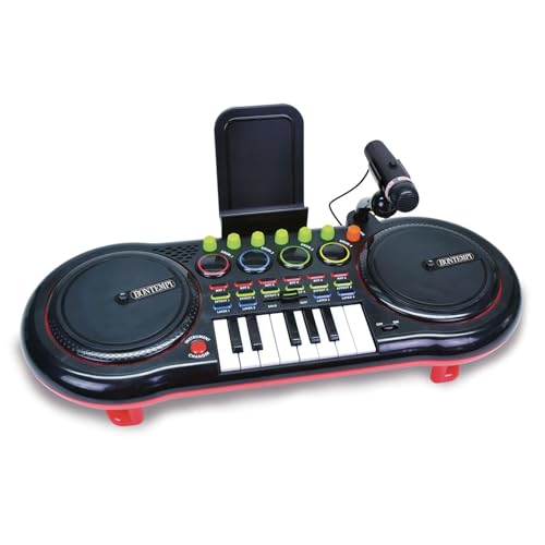 Bontempi | GrooveMaster: DJ Mixer mit Mikrofon und MP3-Anschluss für angehende DJs, 535x230x220 mm von Bontempi