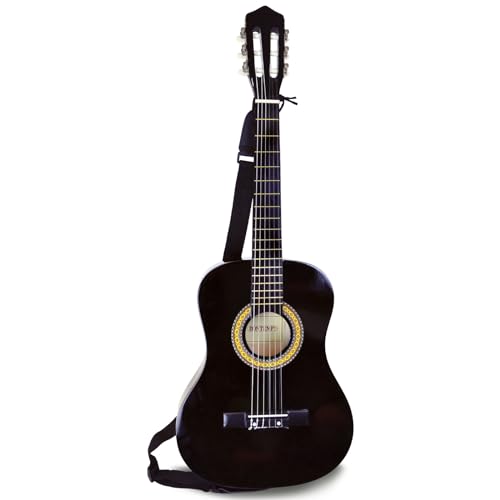 Bontempi 22 9210 - Klassische Holz Gitarre mit 6 Saiten, Schwarz, 92 cm von Bontempi