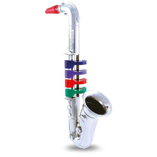 Bontempi 32 3931 Saxophon mit 4 farbigen Tasten/Noten, rot von Bontempi