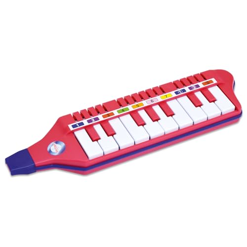 Bontempi 33 1012 Blasharmonika mit 10 Tasten (C-E). L. 310 mm, blau von Bontempi
