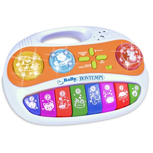 Bontempi | BabyKeyFun: Tastatur 8-Tasten-Spielzeug für kleine Musiker, 255x175x70 mm von Bontempi