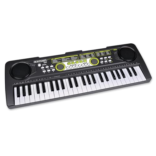Bontempi | Digitale Tastatur mit 49 Tasten, 35 voreingestellten Songs, 100 Sounds, 100 Rhythmen, Metronom und Transposer-Funktion, 52,6 x 18 x 4 cm Bontempi | Digitale Tastatur mit 49 Tasten, 35 voreingestellten Songs, 100 Sounds, 100 Rhythmen, Metronom und Transposer-Funktion, 52,6 x 18 x 4 cm von Bontempi