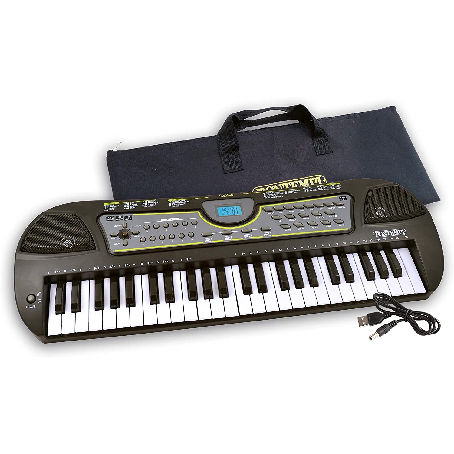 Bontempi Digitales Keyboard. 49 Midi-Tasten C-C, Schwarz/Weiß Bontempi Digitales Keyboard. 49 Midi-Tasten C-C, Schwarz/Weiß von Bontempi