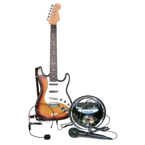 Bontempi | RockMaster Elektronische Gitarre und drahtloser Verstärker für Ihre Rock-Bedürfnisse, 210x200x110 mm von Bontempi