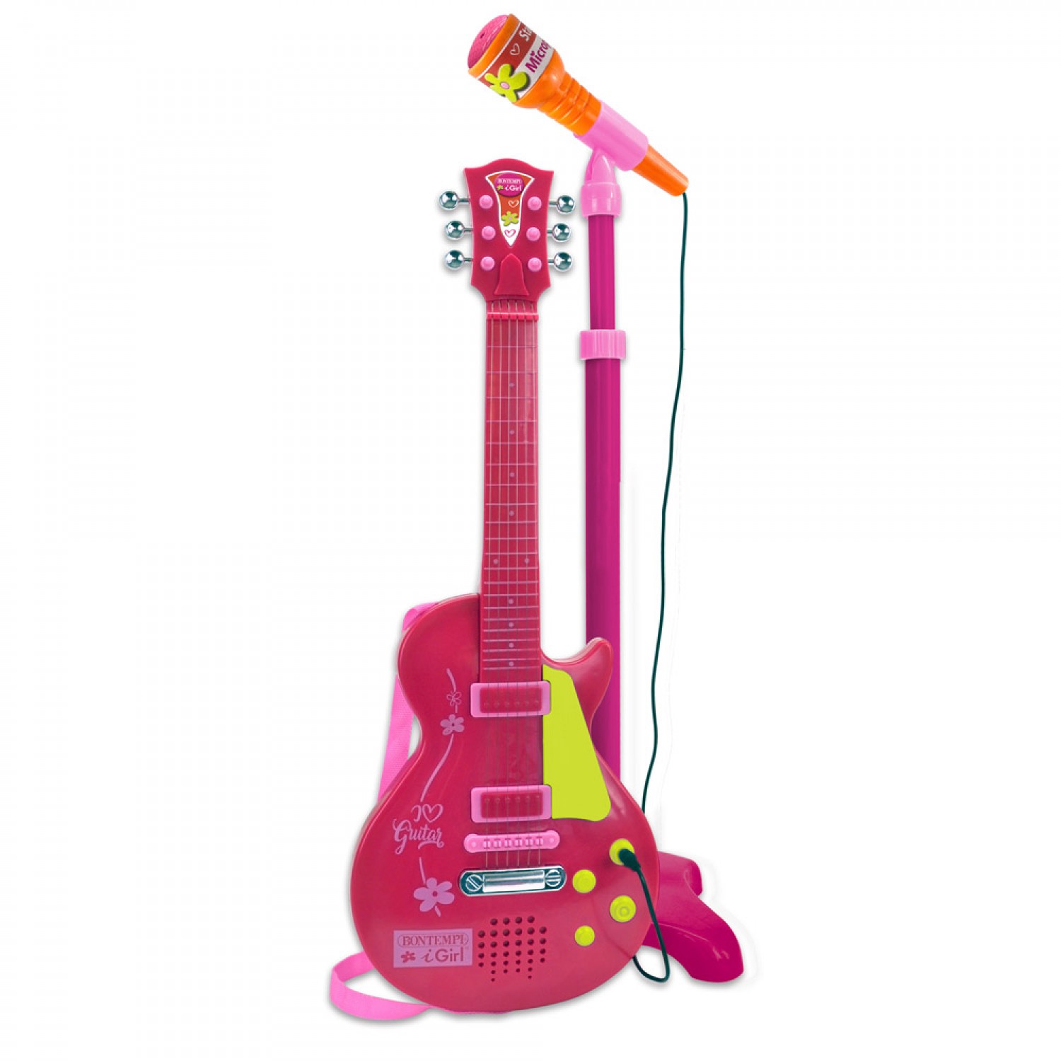 E-Gitarre mit Bontempi iGirl Rock Mikrofon E-Gitarre mit Bontempi iGirl Rock Mikrofon von Bontempi