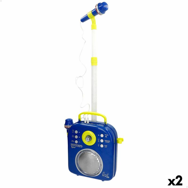 Lautsprecher mit Karaoke Mikrofon Bontempi 2 Stück von Bontempi