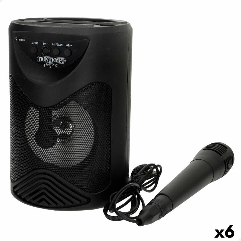 Lautsprecher mit Karaoke Mikrofon Bontempi 6 Stück von Bontempi