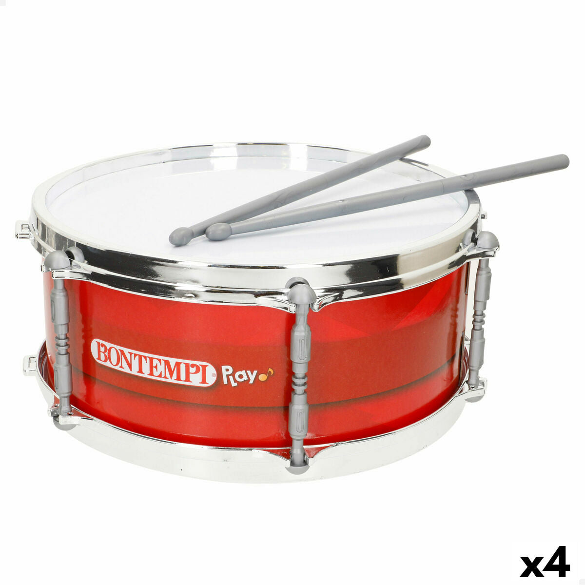 Trommel Bontempi Kunststoff 31 x 15 x 31 cm Rot (4 Stück) von Bontempi