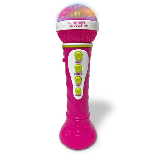 Bontempi | StarMic Karaoke - Mikrofon mit Lichteffekten für Aufführungen von Vera Star, Rosa, 60x195x60 mm von Bontempi