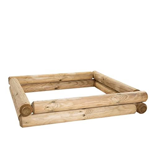 BooGardi Sandkasten Bausatz · 60 Größen 90-190cm · Höhe 20-40cm · 100x90cm Höhe 30cm · KDI Palisaden · Sandkiste Holz · massives Vollholz BooGardi Sandkasten Bausatz · 60 Größen 90-190cm · Höhe 20-40cm · 100x90cm Höhe 30cm · KDI Palisaden · Sandkiste Holz · massives Vollholz von BooGardi