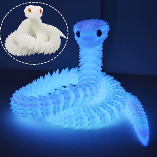 3D Gedruckte Schlange Spielzeug,64cm Flexible Schlangen Fidget Toys Gefälschte 3D Gedruckte Kunststoff Schlangen Realistische Schlange Spielzeug Schlangenmodell für Wohnzimmer Büro Dekorationen(Weiß) 3D Gedruckte Schlange Spielzeug,64cm Flexible Schlangen Fidget Toys Gefälschte 3D Gedruckte Kunststoff Schlangen Realistische Schlange Spielzeug Schlangenmodell für Wohnzimmer Büro Dekorationen(Weiß) von Booaee