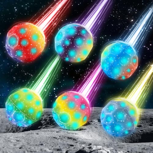 6 Stück Jump Glühen Moon Ball, Licht Moon Ball, Springstöcke Hüpfbälle, Spaceball Mond Ball, Super High Bouncing Bounciest Lightweight Foam Ballr, Mitgebsel Kindergeburtstag Gastgeschenke 6 Stück Jump Glühen Moon Ball, Licht Moon Ball, Springstöcke Hüpfbälle, Spaceball Mond Ball, Super High Bouncing Bounciest Lightweight Foam Ballr, Mitgebsel Kindergeburtstag Gastgeschenke von Booaee