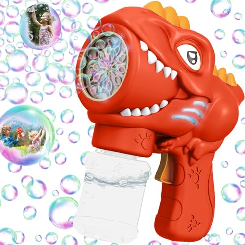Booaee Dinosaurier Seifenblasenpistole für Kinder, Automatische Seifenblasenmaschine mit 4000+ Blasen, Seifenblasenspielzeug für Kinder Geburtstag Party Booaee Dinosaurier Seifenblasenpistole für Kinder, Automatische Seifenblasenmaschine mit 4000+ Blasen, Seifenblasenspielzeug für Kinder Geburtstag Party von Booaee