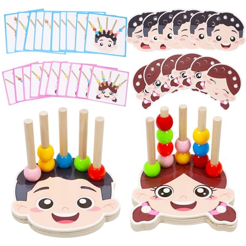 Booaee Montessori Spielzeug ab 3 4 5 Jahre,Holzspielzeug Steckspiel Perlen Fädelspiel Bausteine Sortierspiel Kinder Motorikspielzeug Holz Sortier & Stapelspielzeug Lernspiele Geschenk Junge Mädchen Booaee Montessori Spielzeug ab 3 4 5 Jahre,Holzspielzeug Steckspiel Perlen Fädelspiel Bausteine Sortierspiel Kinder Motorikspielzeug Holz Sortier & Stapelspielzeug Lernspiele Geschenk Junge Mädchen von Booaee