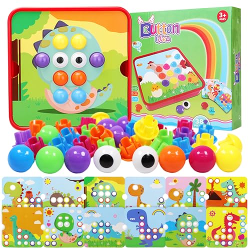 Booaee Mosaik Steckspiel Kinder,Steckspiel ab 3 4 5 Jahre Kinderspiel zum Farbenlernen Montessori Spielzeug Motorikspielzeug Lernspielzeug Vorschulspiel Mosaik Steckspielzeug Geschenk Jungen Mädchen Booaee Mosaik Steckspiel Kinder,Steckspiel ab 3 4 5 Jahre Kinderspiel zum Farbenlernen Montessori Spielzeug Motorikspielzeug Lernspielzeug Vorschulspiel Mosaik Steckspielzeug Geschenk Jungen Mädchen von Booaee