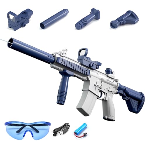 Elektrische Wasserpistole, Automatische Wasserpistole Elektrisch für Erwachsene und Kinder, Wasserspritzpistole mit 500ml Wasser Gun Pistole Sommer Draussen Strand Schwimmbad Party Spielzeug Geschenk von Booaee