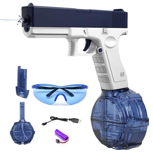 Elektrische Wasserpistole,Wasserspritzpistole Elektrisch Automatische Wasserspritzpistolen Wasserpistole Wasserspritzpistole ErwachseneKinder Wassergewehr Spielzeug,Wassersprüher Pool StrandSpielzeug von Booaee