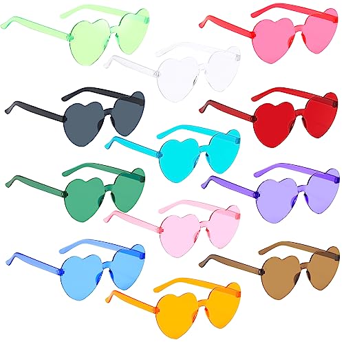 Booaee Herzform Sonnenbrille 12 Stück, Party Brille, Bunte Sonnenbrille, Magische Farben Party Herz Brille, Partybrillen für Fasching Foto Requisiten für Kinder und Erwachsene Booaee Herzform Sonnenbrille 12 Stück, Party Brille, Bunte Sonnenbrille, Magische Farben Party Herz Brille, Partybrillen für Fasching Foto Requisiten für Kinder und Erwachsene von Booaee