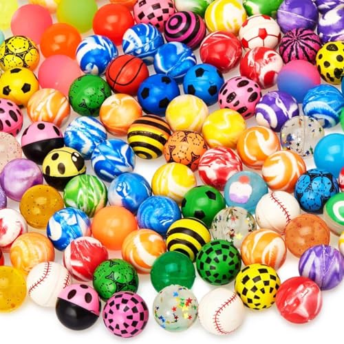 100 Stück Flummis, 25mm Flummies für Kinder, Flummi Planeten, Hüpfbälle Flummi Planeten, Gummibälle Groß Set Kinder Geburstag Mitgesbel,Schultüte Füllung Partygeschenke Gastgeschenk,Spielzeug Geschenk 100 Stück Flummis, 25mm Flummies für Kinder, Flummi Planeten, Hüpfbälle Flummi Planeten, Gummibälle Groß Set Kinder Geburstag Mitgesbel,Schultüte Füllung Partygeschenke Gastgeschenk,Spielzeug Geschenk von Booaee