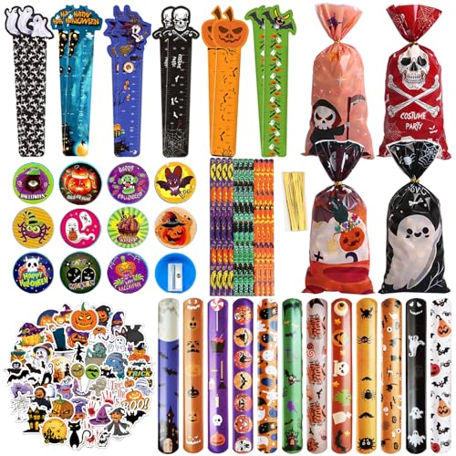 Halloween Mitgebsel Kinder,110 PCS Halloween Schreibwaren Set, Halloween Geschenke Party Mitgebsel Kinder Stempel Armbänder Gastgeschenke Spielzeug Schulschreibsets, für Kindergeburtstag Gastgeschenke Halloween Mitgebsel Kinder,110 PCS Halloween Schreibwaren Set, Halloween Geschenke Party Mitgebsel Kinder Stempel Armbänder Gastgeschenke Spielzeug Schulschreibsets, für Kindergeburtstag Gastgeschenke von Booaee