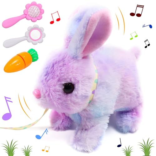 Hüpfendes Kaninchen Spielzeug,Interaktives Elektronische Haustiere Realistisches Stofftier Hase Spielzeug Ostern Plüschhasenspielzeug mit Geräuschen Bewegungen Wackeln Hasen Kinder Jungen Mädche Hüpfendes Kaninchen Spielzeug,Interaktives Elektronische Haustiere Realistisches Stofftier Hase Spielzeug Ostern Plüschhasenspielzeug mit Geräuschen Bewegungen Wackeln Hasen Kinder Jungen Mädche von Booaee