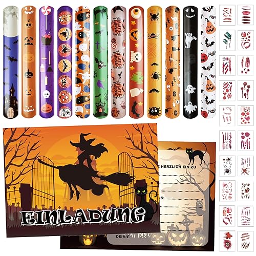 Schnapparmband Halloween, 44PCS Halloween Mitgebsel Kinder Bunte Slap Armbänder, Halloween Party Deko Kinder Geschenke, Halloween Kindergeburtstag Gastgeschenke Party Schnapparmband für Mädchen Jungen Schnapparmband Halloween, 44PCS Halloween Mitgebsel Kinder Bunte Slap Armbänder, Halloween Party Deko Kinder Geschenke, Halloween Kindergeburtstag Gastgeschenke Party Schnapparmband für Mädchen Jungen von Booaee