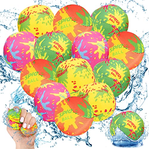 Wasserbomben Bälle, 12 Stk Splash Ball Set, Wasserbomben Wiederverwendbar, Wasserbomben Splash Bälle,Wiederverwendbare Wasserballons Bomben,Baumwoll Wasserbälle,Plüschbälle Wasser Waterbomb für Kinder Wasserbomben Bälle, 12 Stk Splash Ball Set, Wasserbomben Wiederverwendbar, Wasserbomben Splash Bälle,Wiederverwendbare Wasserballons Bomben,Baumwoll Wasserbälle,Plüschbälle Wasser Waterbomb für Kinder von Booaee