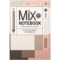 Mix Notebook: Liniert, kariert und gepunktet/ Bullet Journal dotted von Bookmundo Direct