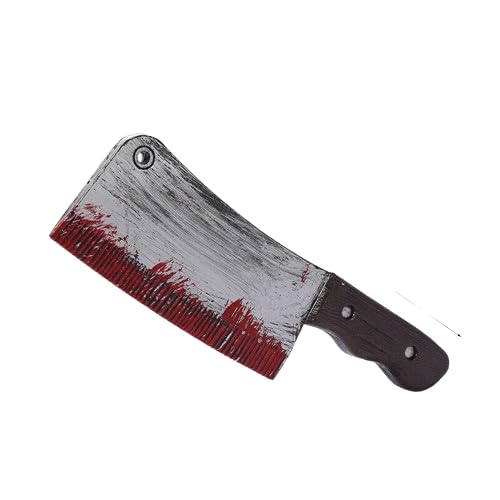 Boolavard Halloween Fake Messer DIY Gruselige Dekoration Kostüm Party Horror Cosplay Requisiten Geschenke (Metzger 2) von Boolavard