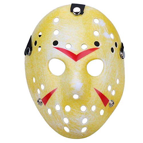Boolavard Horror Mask Halloween-Kostüm Hockeymaske Party Cosplay Requisiten Maske (Gelb) von Boolavard