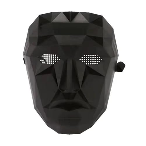 Boolavard Spiel Cosplay Maske Quadrat Kreis Dreieck Spiel Masken Volle Gesicht Abdeckung (Boss) von Boolavard