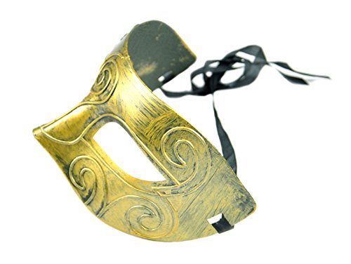 Boolavard TM Neuankömmling Jazz Herren Maske Halloween Maskerade Masken Venezianische Tanzparty Maske, Gold von Boolavard