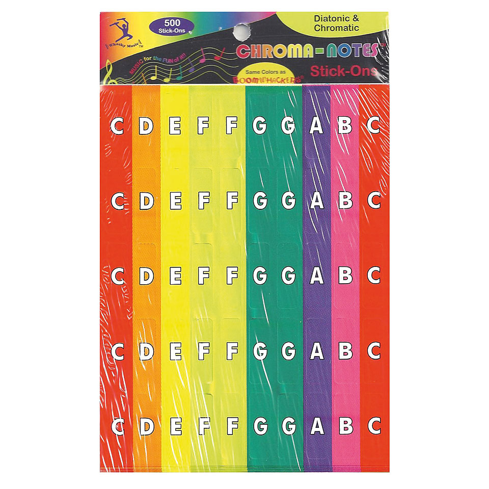 Boomwhackers BW-CNS1 Chroma Notes Stick-Ons Boomwhackers von Boomwhackers