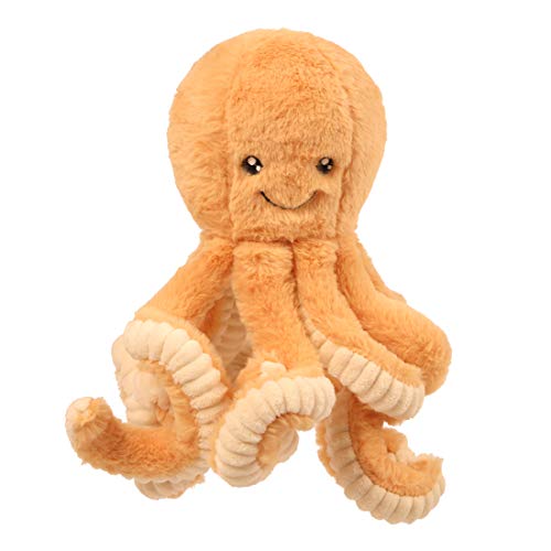 Boosns Octopus Plüschtier Cartoon-Oktopus-Plüsch-Puppe Krakenpuppe Geben Sie Kindern Geburtstagsferien (Gelb, 40cm) von Boosns