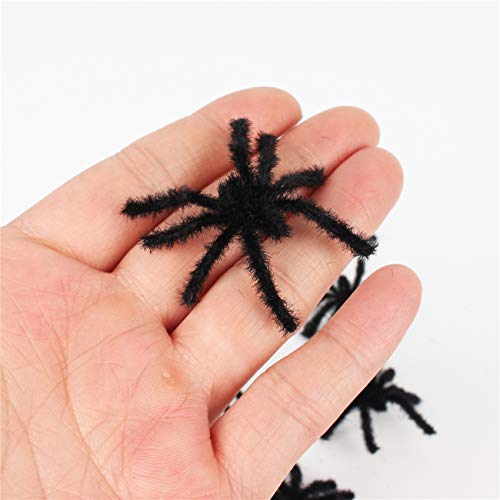 Boosns Plastische Spielzeug realistische Fehler Spinne,Ameise,Fliegen,Gecko Halloween Party Dekoration Scherz Requisiten (Haarige Spinne 20) von Boosns