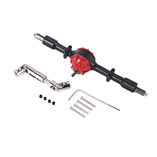 Booso 1 Set Achse Aus Metall mit Stahl Getriebe füR D12 B14 B24 B16 B36 C14 C24 C34 C44 RC Auto Upgrade Teile, Schwarz von Booso