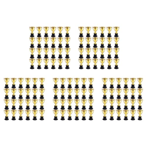 Booso 120Er-Pack Mini-TrophäEn für Kinderauszeichnungen, Goldpreis-TrophäEnbecher Aus Kunststoff, für Partygeschenke, Belohnungen, Sport, Wettbewerbe von Booso