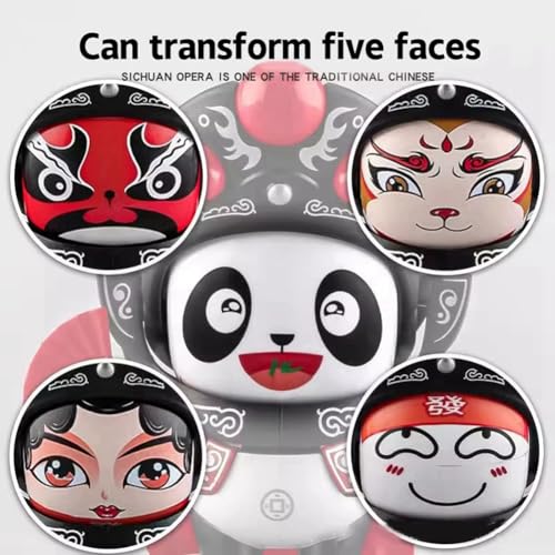 Booso Gesichtsverändernde Puppe Sichuan-Oper Gesichtsverändernde Puppe Traditionelle Kulturelle Ornamente Büro-Schreibtisch-Dekoration Rosa von Booso