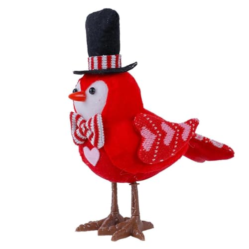 Booso Vogelpuppe zum Valentinstag, Süße Plüsch-Schreibtischdekoration, Geeignet Als Heimdekoration, Geschenk A von Booso