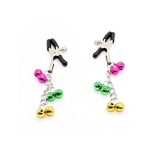 BROWOL Brustklammern Nippel Klammern Edelstahl Nippelclip Nippelklemmen mit 6 Glöckchen BROWOL Brustklammern Nippel Klammern Edelstahl Nippelclip Nippelklemmen mit 6 Glöckchen von BROWOL