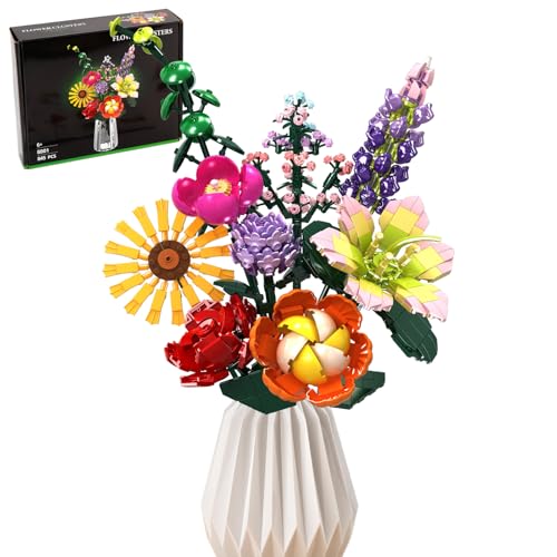 2025 Weihnachtsferien Blumenstrauß Baukasten, 858 PCS Kunstblumen Büro & Zuhause Pflanzen Bausätze, Geschenk für Kinder 6+ und Erwachsene, Geburtstage, Muttertag, Valentinstag 2025 Weihnachtsferien Blumenstrauß Baukasten, 858 PCS Kunstblumen Büro & Zuhause Pflanzen Bausätze, Geschenk für Kinder 6+ und Erwachsene, Geburtstage, Muttertag, Valentinstag von Booyuer