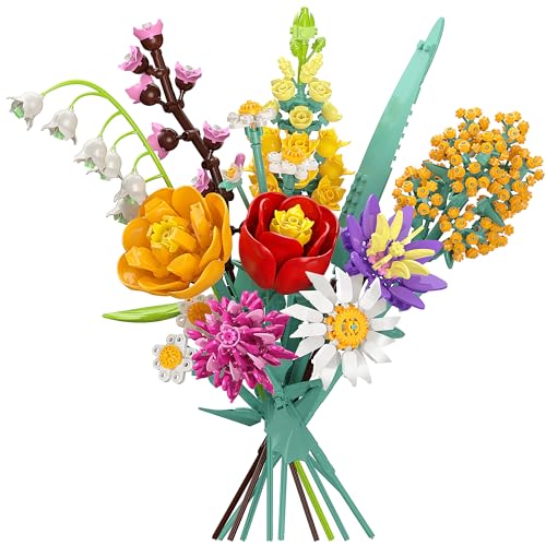 Blumen Baukasten für Erwachsene, 10 Office Home Flower Pflanzen Bauteile, Blumenstrauß Botanische Sammlung Baustein Set für Women Valentinstag Muttertag Kinder Geburtstag 6+ Blumen Baukasten für Erwachsene, 10 Office Home Flower Pflanzen Bauteile, Blumenstrauß Botanische Sammlung Baustein Set für Women Valentinstag Muttertag Kinder Geburtstag 6+ von Booyuer