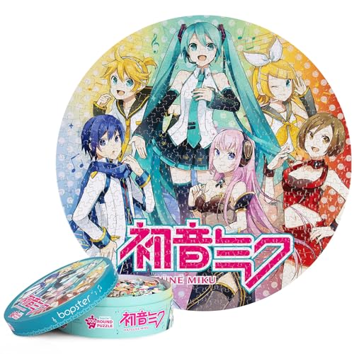 Hatsune Miku Rundes Puzzle, 500 Teile, 50 cm Durchmesser, lebendige Farben, umweltfreundlich, 3-lagig, recycelter Karton, japanisches Idol Hatsune Miku Rundes Puzzle, 500 Teile, 50 cm Durchmesser, lebendige Farben, umweltfreundlich, 3-lagig, recycelter Karton, japanisches Idol von Bopster
