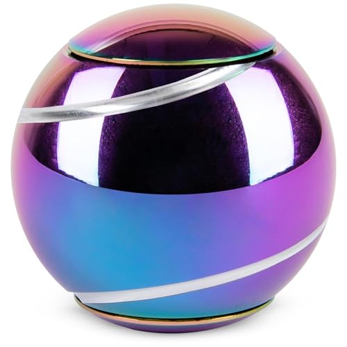 bopster Metall Spin Ball Fidget Schreibtischspielzeug – Hand Spinner, bestes Fidget-Spielzeug für Kinder, Jugendliche & Erwachsene – Stressabbau, Angstlinderung & Autismus - Mehrfarbig Metallic von Bopster